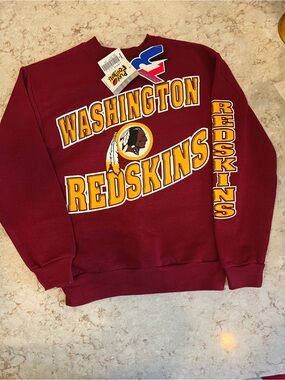 Vintage Washington Redskins Boy’s Crewneck Sweatshirt - Burgundy NWT